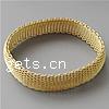 Brass Bracelets, gold color plated Inch 