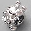Troll Thailand Sterling Silver European Beads, Frog, with troll Approx 4.5mm 