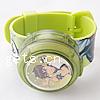 Unisexe Armbanduhr, Kunststoff, mit Silikon, Cartoon-Muster & mit Brief Muster, 40x40mm, Länge:9 ZollInch, verkauft von PC