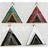 Cloisonne Pendants, Triangle, smooth Approx 2mm 