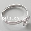 Sterling Silver Pad Ring Base, 925 Sterling Silver, plated 8mm, US Ring 