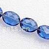 Imitation CRYSTALLIZED™ Oval Beads, Crystal, faceted .8 Inch 
