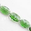 Imitation CRYSTALLIZED™ Oval Beads, Crystal, faceted Inch 