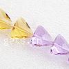 Imitation CRYSTALLIZED™ Crystal Beads, Triangle, faceted .6 Inch 