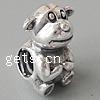 Troll Thailand Sterling Silver European Beads, Animal, with troll Approx 4mm 