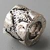 Zinc Alloy European Beads, Tube, plated, without troll Approx 4.5mm 