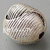 Zinc Alloy Corrugated Beads, Drum, plated cadmium free Approx 2mm 