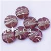Gold Sand Lampwork Beads, Flat Round Approx 1.5mm 