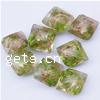 Gold Sand Lampwork Beads, Rhombus Approx 2mm 