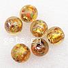 Rainbow Foil Lampwork Beads, Round Approx 2.5mm 