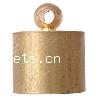Brass End Cap, Tube, plated Approx 1mm 