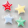 Enamel Zinc Alloy European Beads, Star, plated, without troll & large hole nickel, lead & cadmium free Approx 4.2-4.5mm 