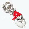 European Christmas Pendant, Zinc Alloy, Santa Claus, plated, imitation rhodonite & Christmas jewelry & without troll & enamel Approx 4.5mm 