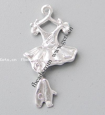 Garment Shaped Zinc Alloy Pendants, plated, enamel, more colors for choice, 27x14x1.5mm, Hole:Approx 1.5mm, Sold By PC
