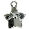 Zinc Alloy Star Pendant, plated cadmium free Approx 1mm, Approx 