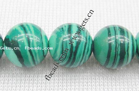Synthetic Malachite Beads, Round, more sizes for choice, Length:Approx 15 Inch, Sold By Strand