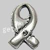 Awareness Ribbon Bead, Zinc Alloy, plated, without troll Approx 4.5mm 