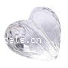 Perles acryliques transparentes, Acrylique, coeur, facettes & translucide, plus de couleurs à choisir Environ 3mm, Environ Vendu par sac