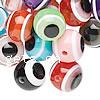 Evil Eye Resin Beads, Round, mixed colors, 14mm 