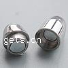 Round Stainless Steel Magnetic Clasp, 316 Stainless Steel, Oval, plated Approx 5mm 