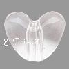 Transparent Acrylic Beads, Heart, translucent Approx 3mm, Approx 