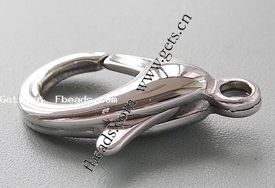 Stainless Steel Lobster Claw Clasp, 316 Stainless Steel, hand polished, original color, 19x11x5mm, Hole:Approx 2mm, 1000PCs/Bag, Sold By Bag