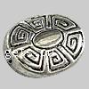 Zinc Alloy Flat Beads, Flat Round, plated nickel, lead & cadmium free Approx 1.5mm 