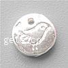 Zinc Alloy Tag Charm, Coin, plated nickel, lead & cadmium free Approx 0.8mm 