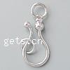 Zinc Alloy Hook and Eye Clasp, plated Approx 7mm 