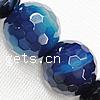 Natural Lace Agate Beads, Round & faceted, blue Approx 1.5-2mm Approx 15.5 Inch 