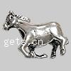 Zinc Alloy European Beads, Horse, plated, without troll Approx 5mm 