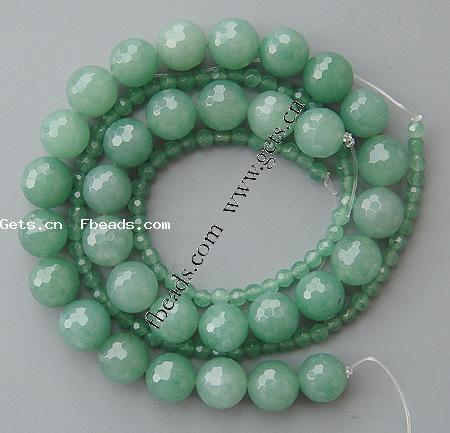Green Aventurine Bead, Round, natural, more sizes for choice & handmade faceted, Hole:Approx 1-1.5mm, Length:15 Inch, Sold By Strand