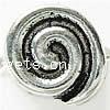 Zinc Alloy Flat Beads, Helix, plated Approx 1mm, Approx 