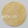 Brass Stamping Pendants, Flat Round, plated Approx 1.2mm 