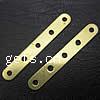 Brass Spacer Bar, Rectangle, plated Approx 1mm 