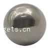 Stainless Steel No Hole Beads, 316 Stainless Steel, Round, black ionic, solid, 10mm 