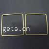 Brass Linking Ring, Square, plated 12mm,12mm,1mm 0.7mm Approx 10.5mm 