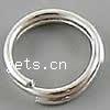 Brass Split Ring, Round, plated cadmium free [
