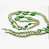 Пресноводные жемчуги Ожерелье, с Ракушка, однонитевая, зеленый, 6-7mm;10mm, длина:23.6 дюймовый, продается Strand