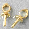 Brass Peg Bail, plated Approx 1.8mm 