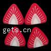 Arte de uñas de arcilla polimérica, Arcilla polimero, Fresa, Rojo, 6x6x0.5mm, 5000PCs/Bolsa, Vendido por Bolsa