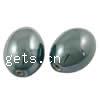 Glasierte Porzellan Perlen, oval, glaciert, keine, 28x20mm, Bohrung:ca. 2mm, 100PCs/Tasche, verkauft von Tasche