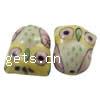 Animal Porcelain Beads, hand drawing Approx 2mm 
