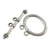 Zinc Alloy Toggle Clasp, Round, plated Approx 2mm 