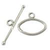 Zinc Alloy Toggle Clasp, Round, plated, single-strand 32mm Approx 2.5mm 
