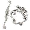 Zinc Alloy Toggle Clasp, Flower, plated, single-strand 26mm, 41mm Approx 2mm 