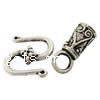 Zinc Alloy Hook and Eye Clasp, plated Approx 3mm 