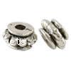 Zinc Alloy Corrugated Beads, Rondelle, plated Approx 1.5mm 