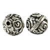 Filigree Zinc Alloy Beads, Round, plated 10mm Approx 2mm 