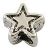 Zinc Alloy Star Beads, plated Approx 1mm 